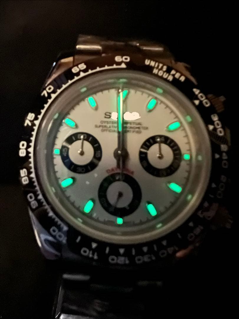 【週末限定価格】mod 腕時 vk63 メカニカルクォーツ　クロノグラフ