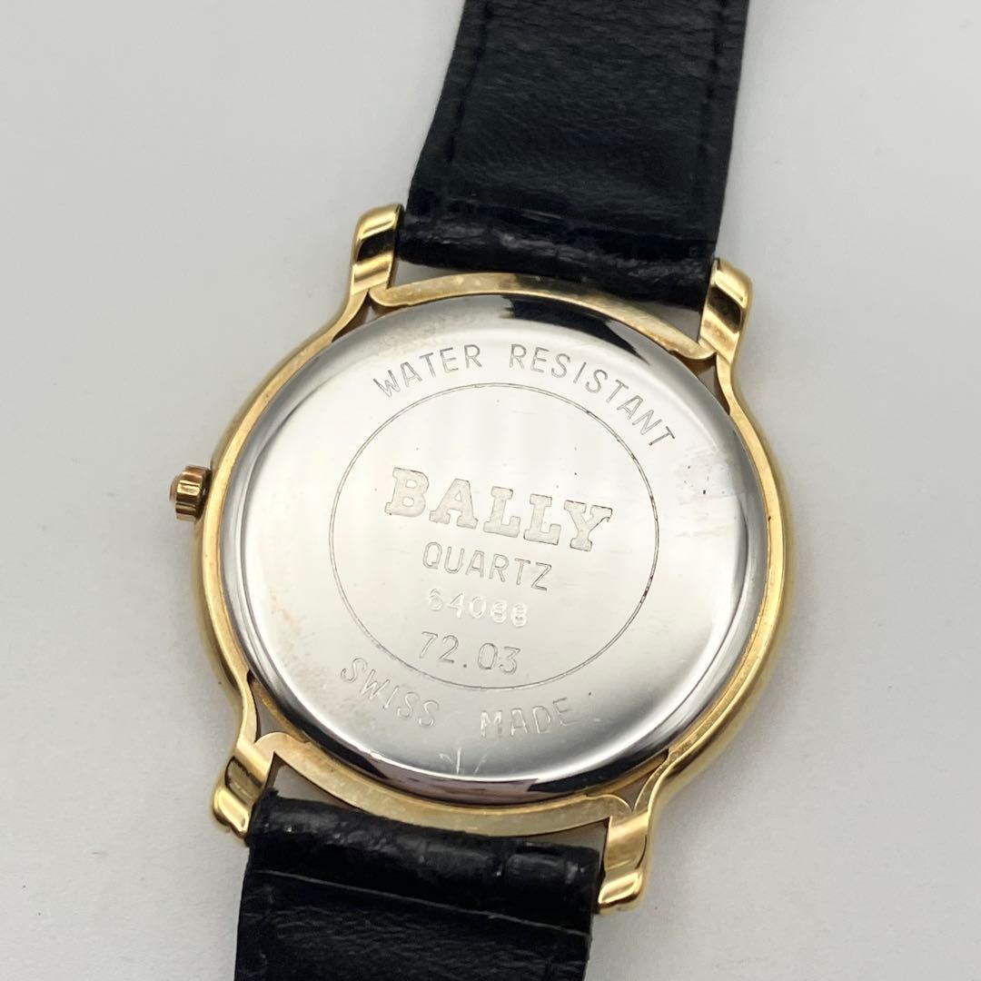 バリー BALLY 腕時計 メンズ　クォーツ デイト　ラウンド レザーベルト