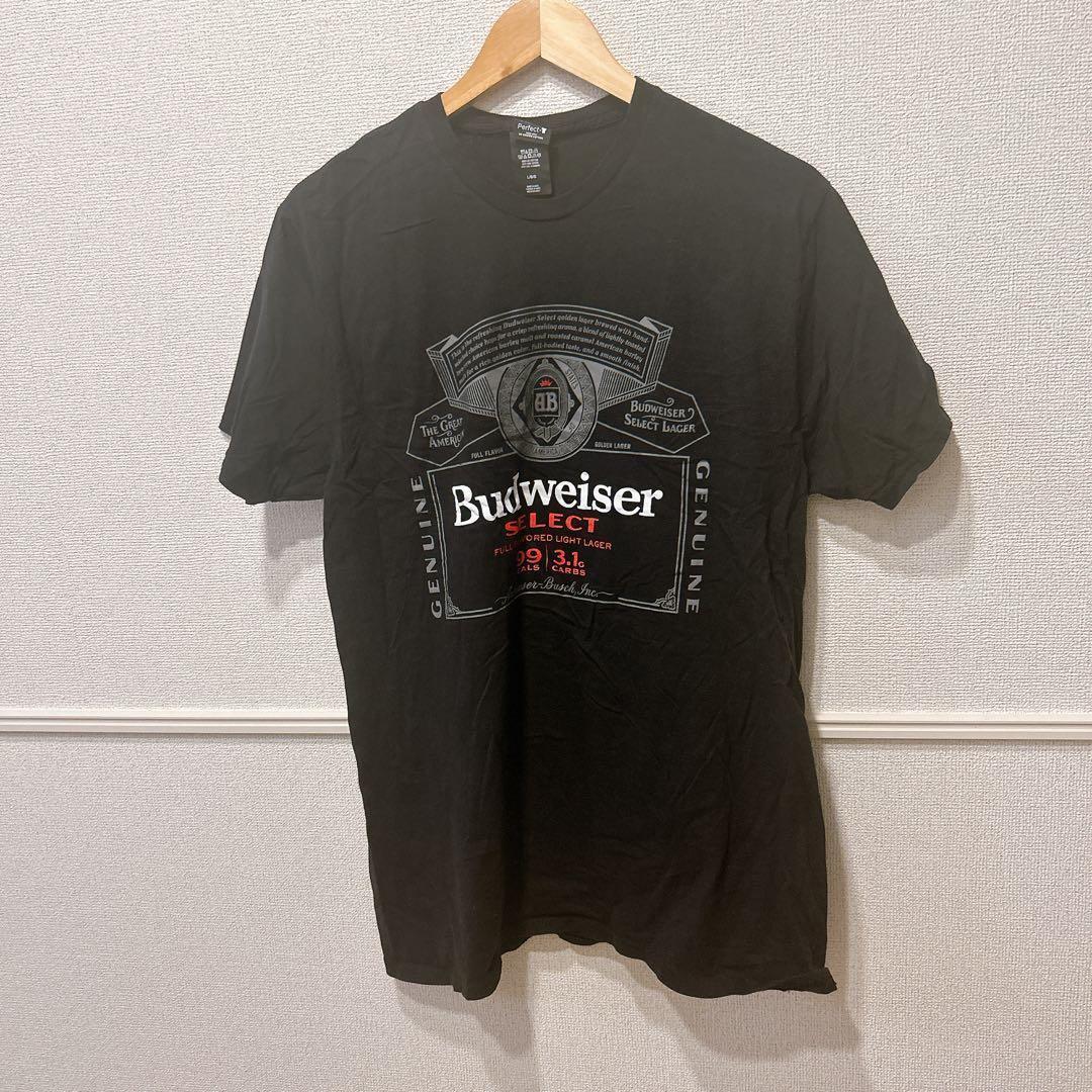 入手困難✨Budweiser ブラック Tシャツ L グラフィック - メルカリ