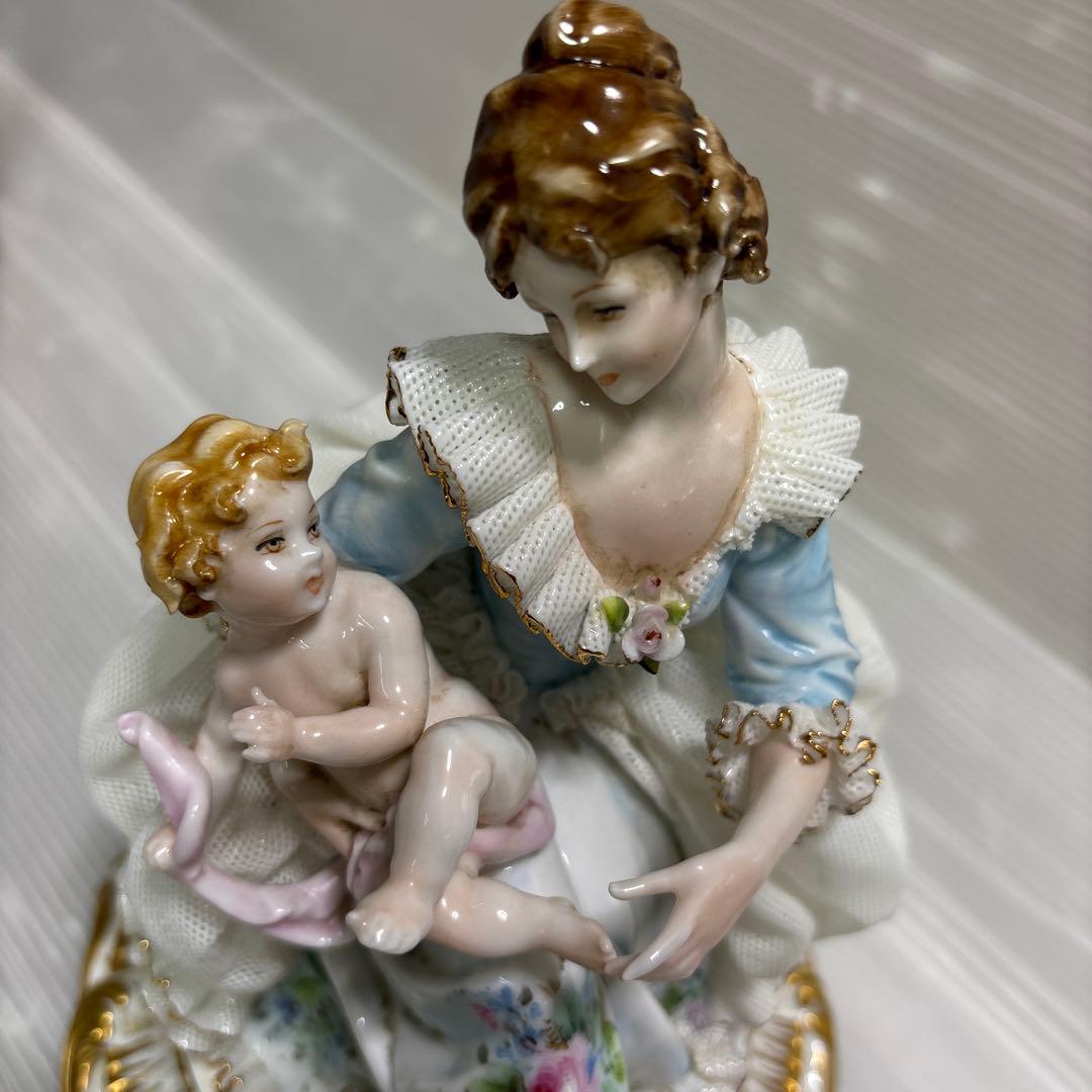 西洋 陶器 人形 置物 イタリア製 ティケ