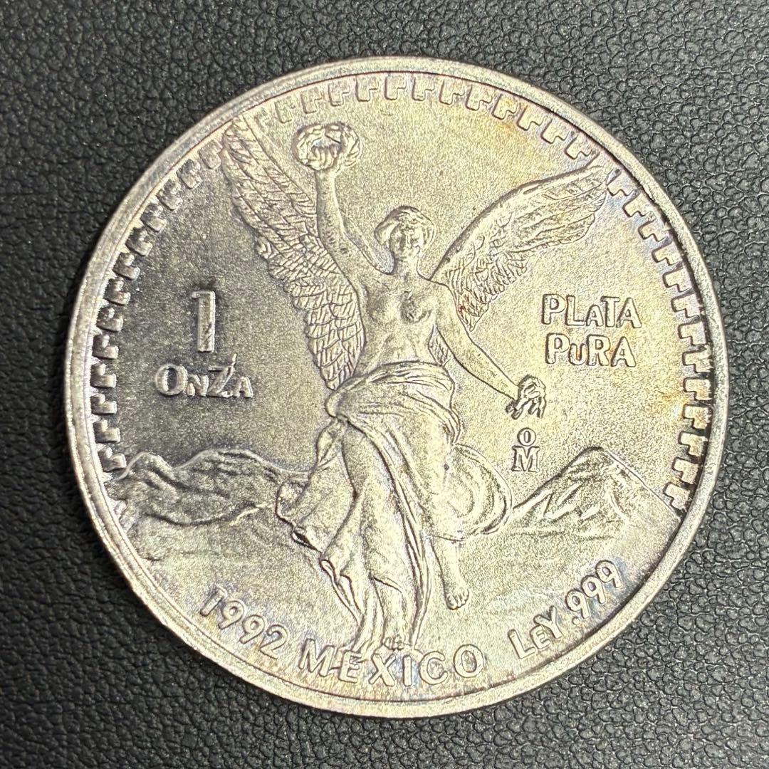 メキシコ リベルタード銀貨 1オンス 1992年製 メキシコ リベルタード銀貨 1オンス 1992年製