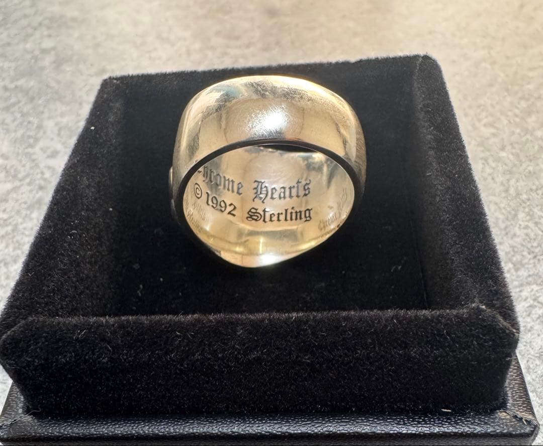 †クロムハーツ† フローラルクロスリング　22号　シルバー925 天然パヴェ