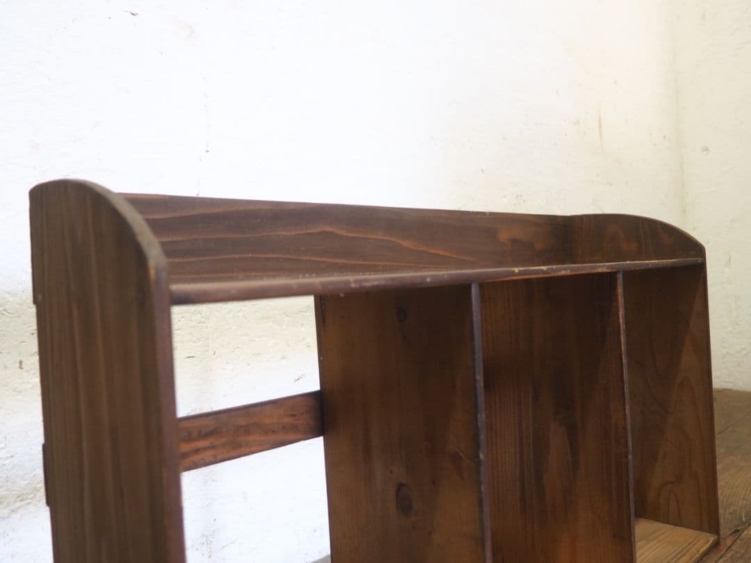 1174 ヴィンテージ ブックラック ケース 収納棚 本立て 古家具 レトロ