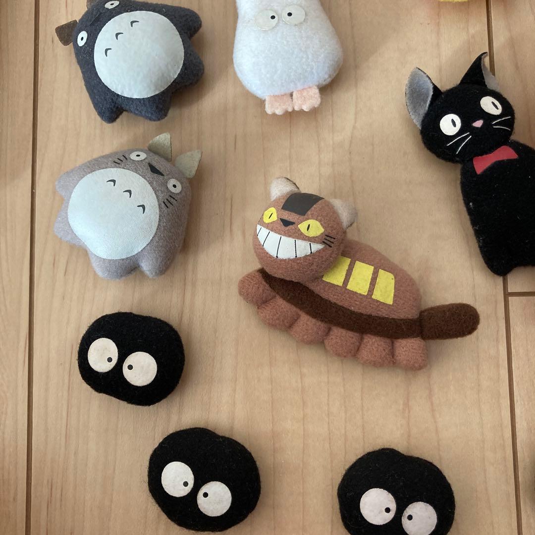 となりのトトロネコバス等 ぬいぐるみマグネットセット 14体 平成