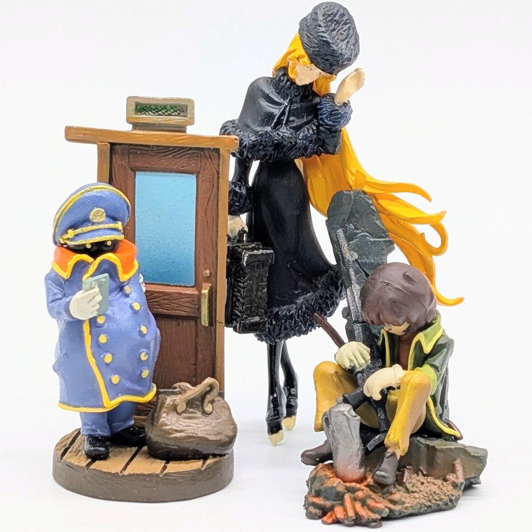 海洋堂 銀河鉄道999 フィギュアコレクション 車掌さん/鉄郎/メーテル