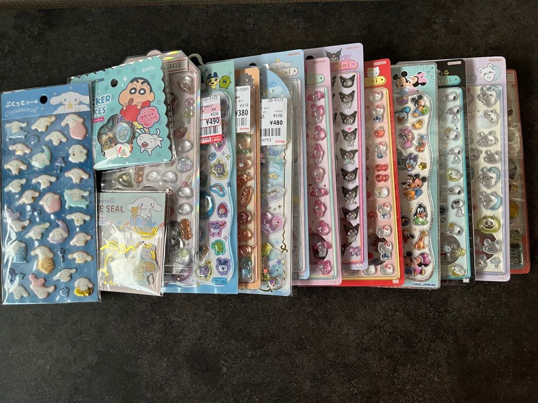 【正規品】サンリオ　ディズニー　たまごっち 他色々ボンボンドロップシール 15点 サンスター文具 正規品 たまごっち グッズ シール ボンボンドロップ