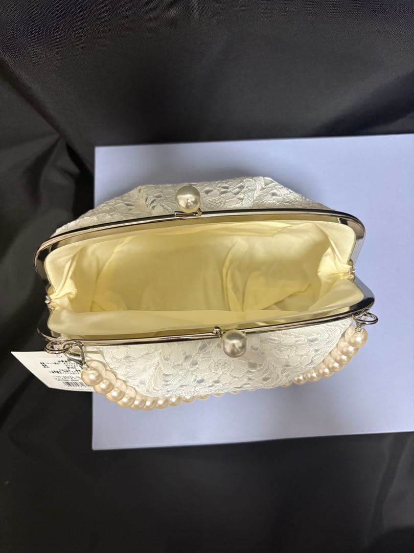 【新品未使用】成人式 草履バッグセット 振袖用 パール レース オフホワイト