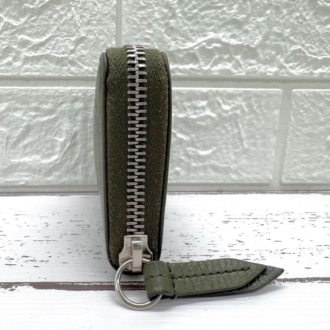 未使用級　グッチ　ケース　マーモント　GG　レザー　カーキ