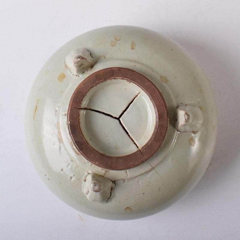 中国　青白磁　三つ足香炉　C　R8775