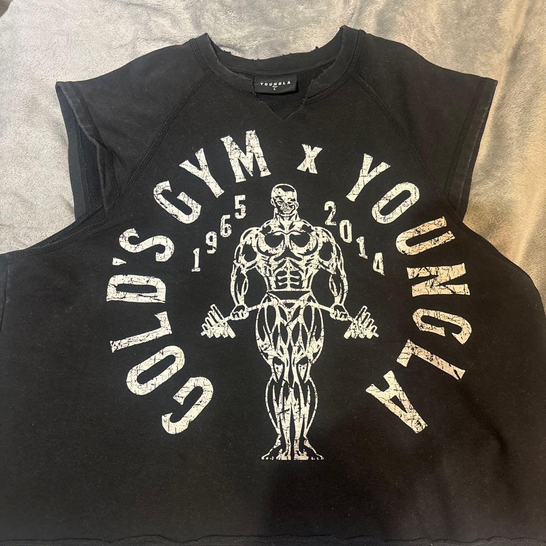 YoungLa × GOLD'S GYM カットオフ グレー｜5069 - Golds Gym Vintage