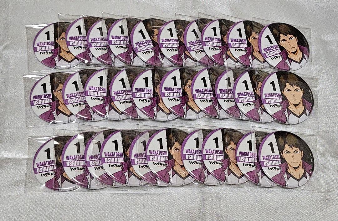 牛島若利 缶バッジ ハイキュー!! 牛島がいっぱい場面写トレーディング缶バッジ【全10種