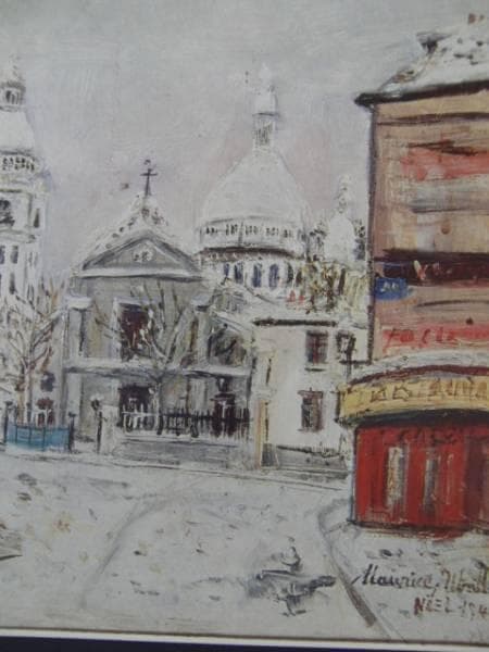 ユトリロ、MauriceUtrilloサンピエール、限定高級画版、新品額付