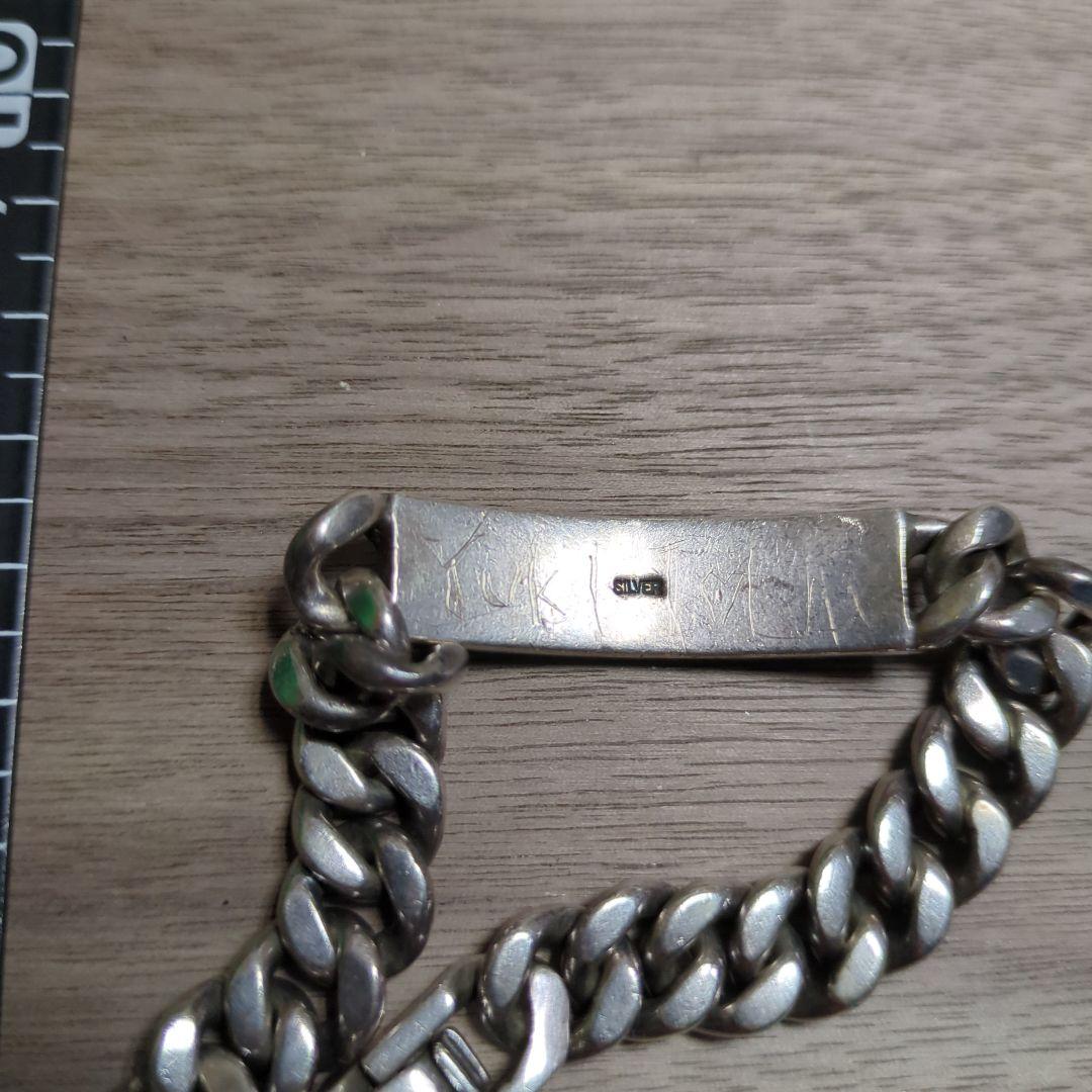 IDプレートシルバー ブレスレット 重量級 ノーブランド