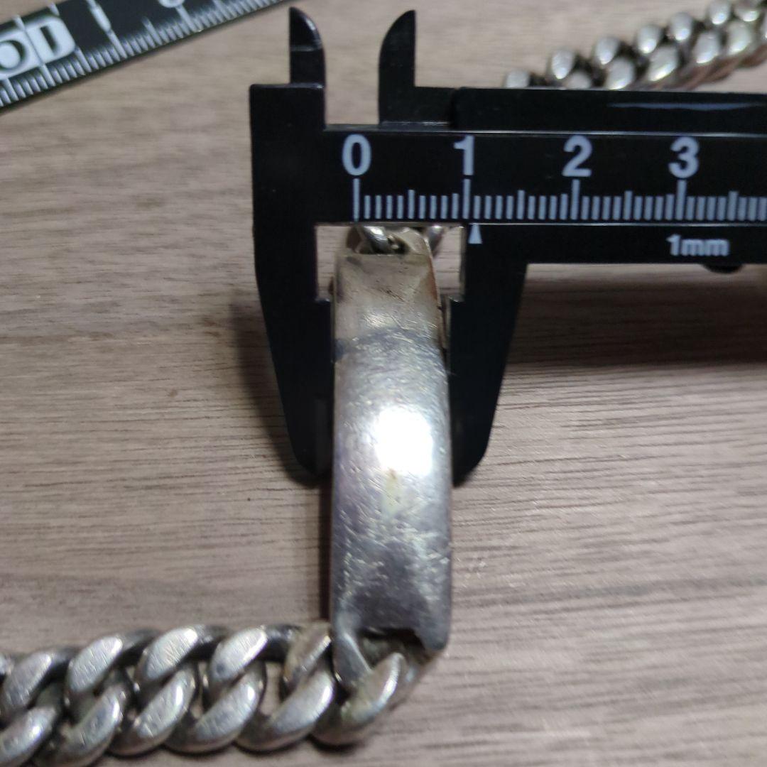 IDプレートシルバー ブレスレット 重量級 ノーブランド