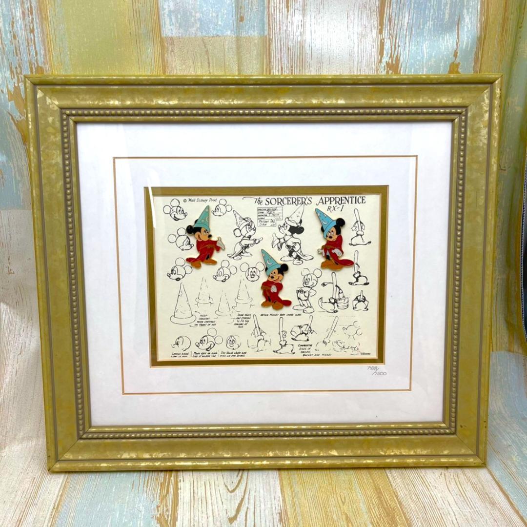 限定品☆ミッキーマウス 魔法使いの弟子 ファンタジア モデルシート