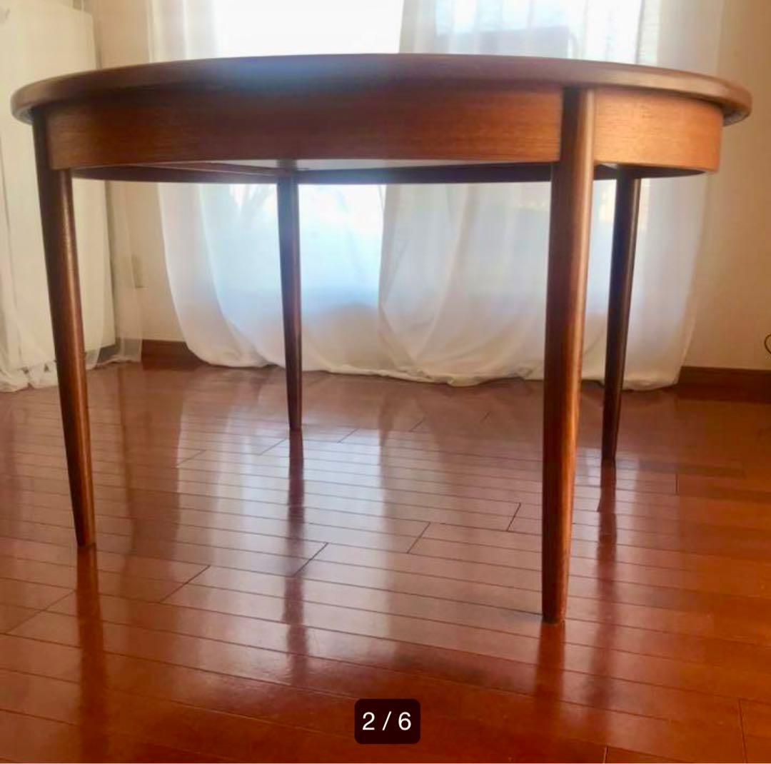 【choco】G-PLAN ラウンドエクステンション　ダイニングテーブル