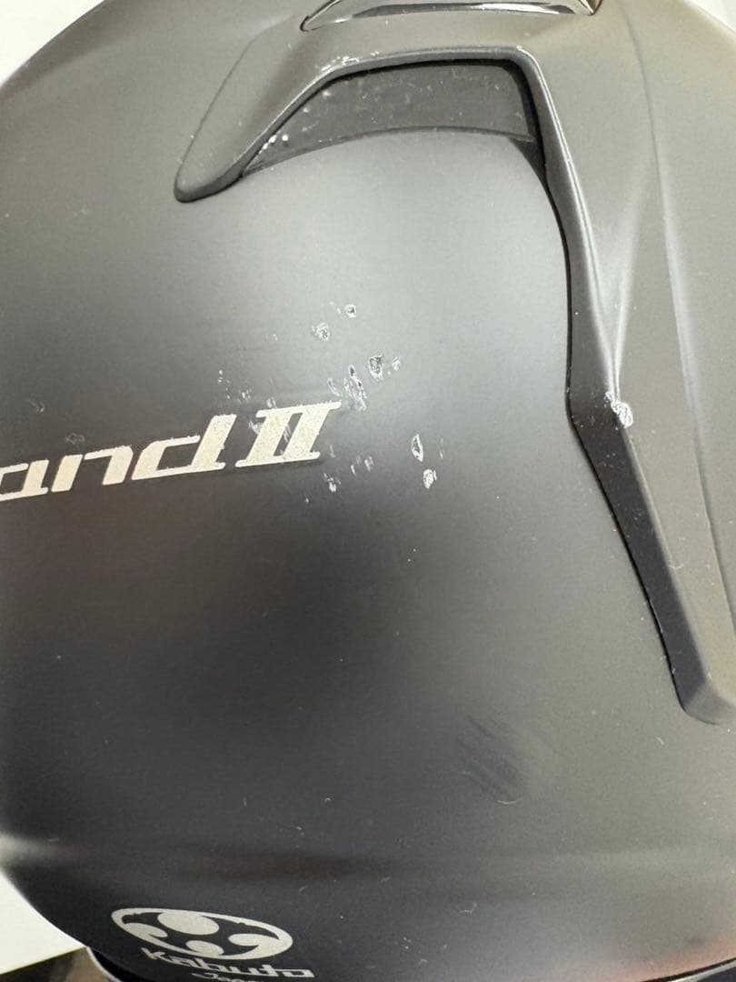 Kabuto ブラック ジェットヘルメット ミラーシールド　avandⅡ