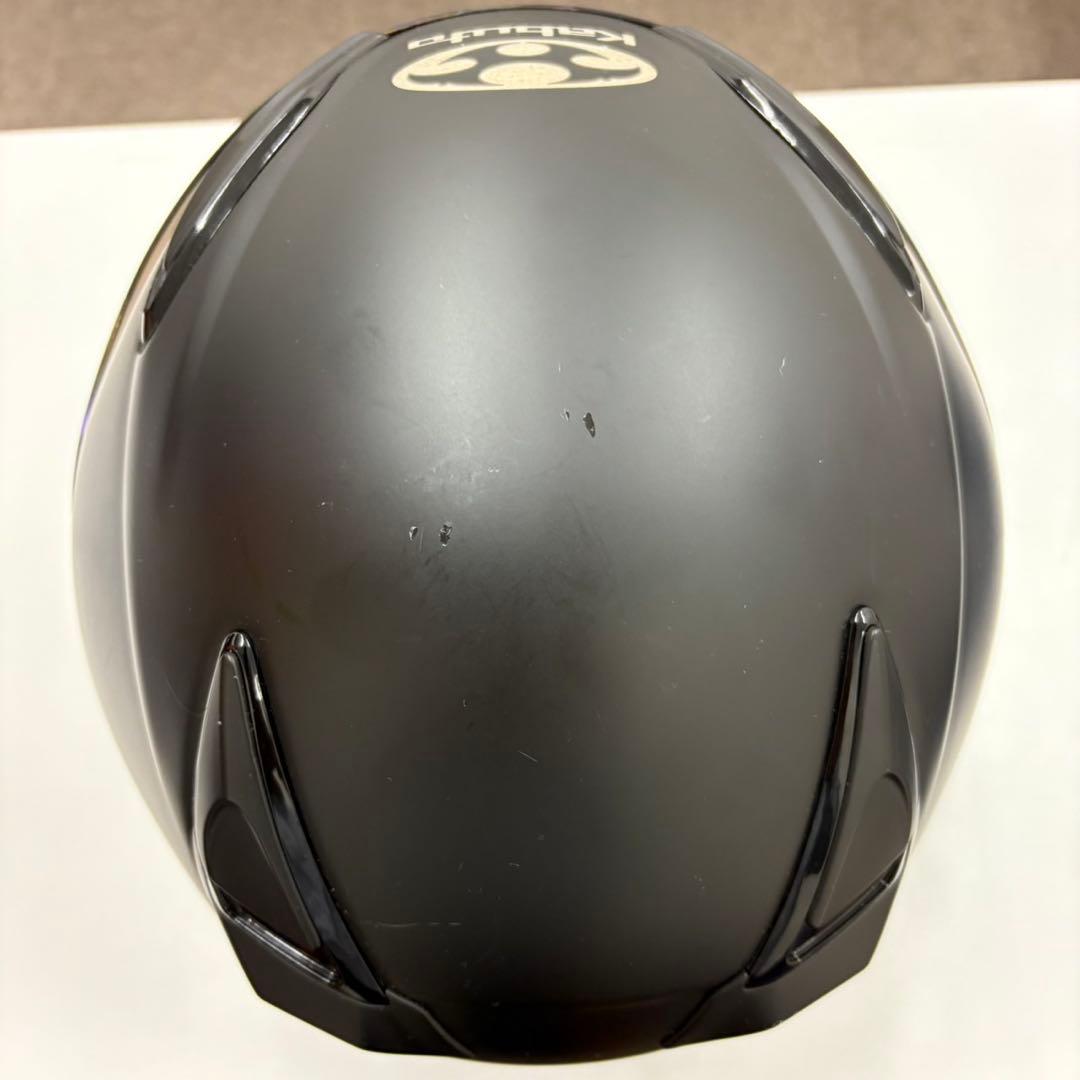 Kabuto ブラック ジェットヘルメット ミラーシールド　avandⅡ