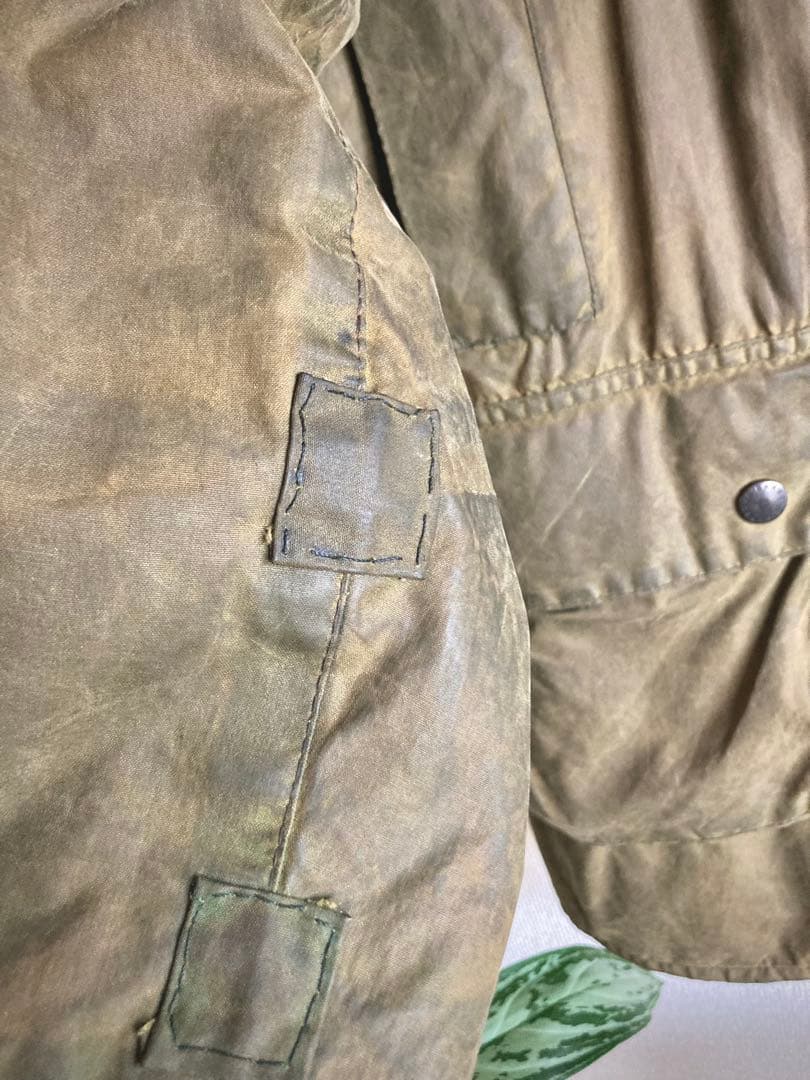 Barbour【英国製】ヴィンテージバブアー　オイルド ジャケットBORDER