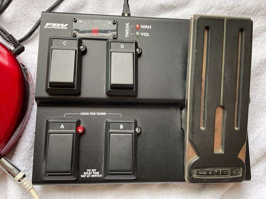 LINE 6 POD X3 レッド & FBV ペダル 音出し確認