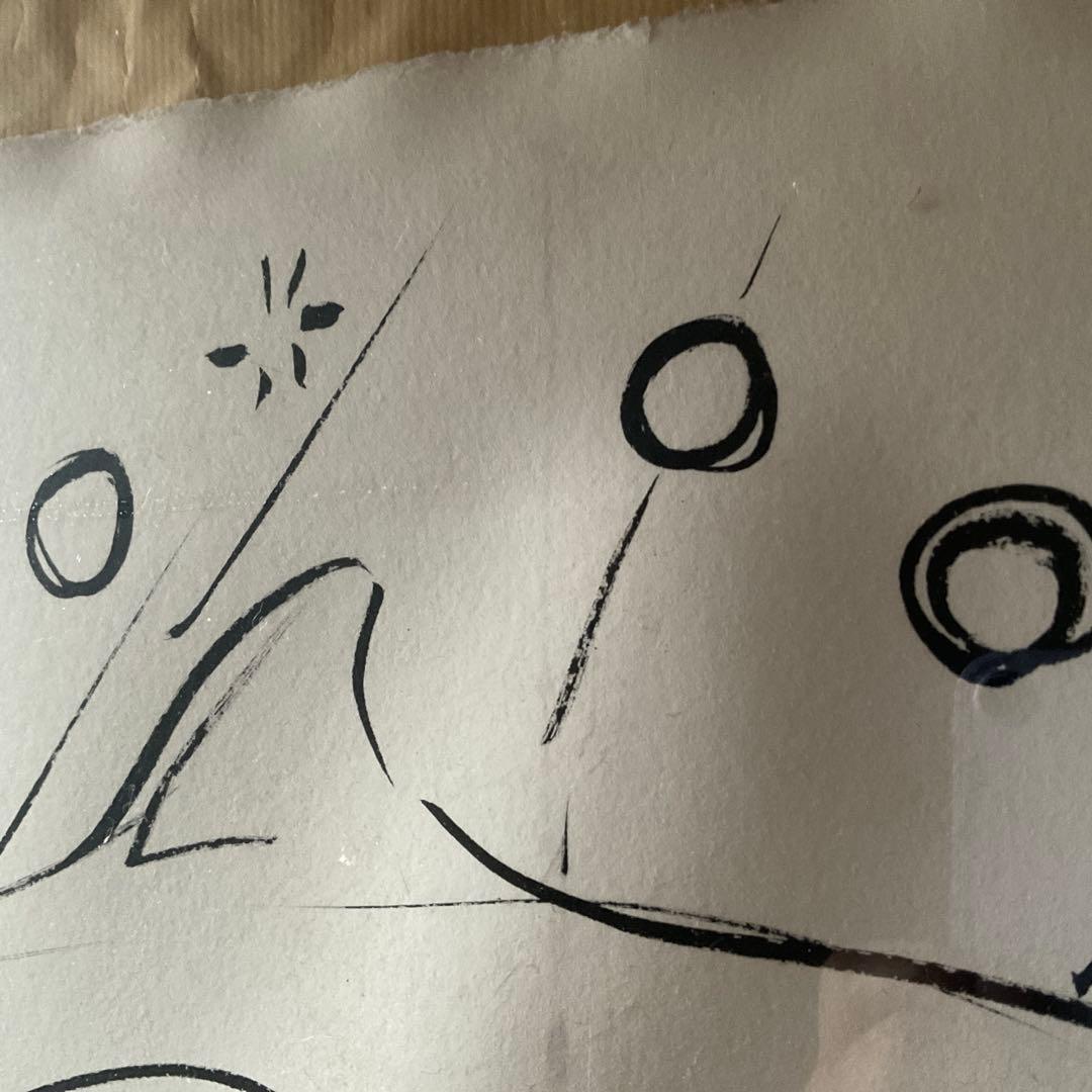 ラッセン 毛筆スケッチ(オリジナル原画)ドローイング 直筆サイン有