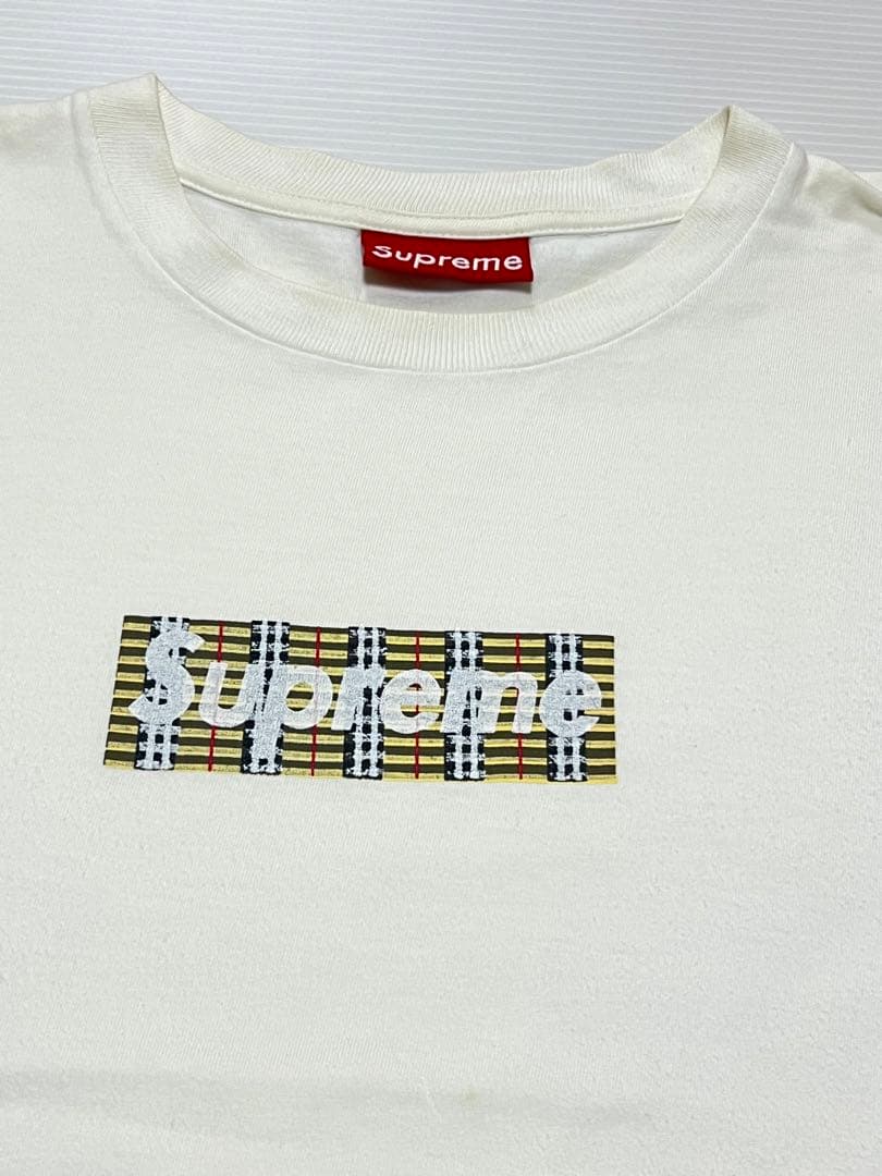 シュプリーム 初期 バーバリー ボックス ロゴ Tシャツ Usa製 M