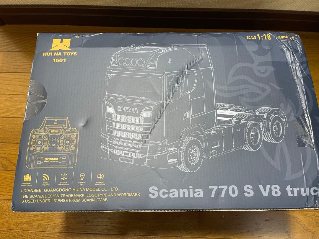 1/18 HUINA 770S スカニアRC トレーラーセット