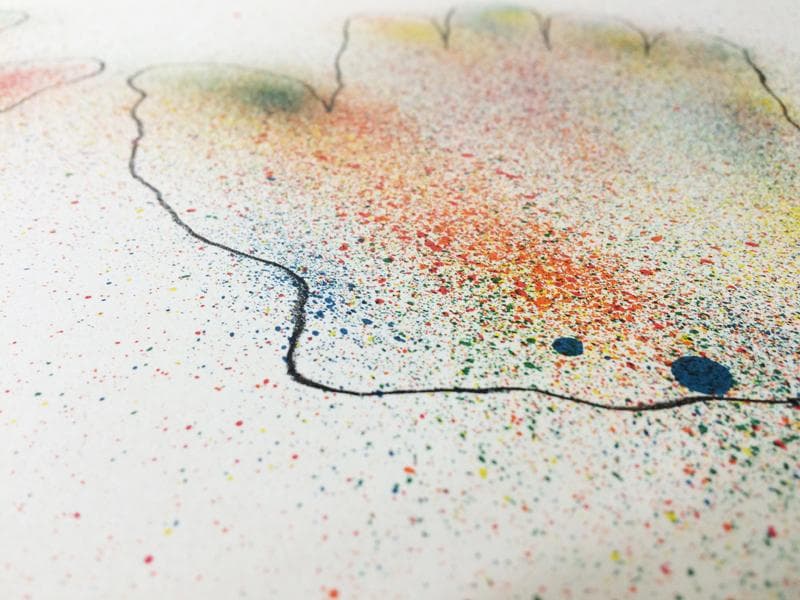 Colorful Hands 1971年 直筆サイン入り/ジム ダイン/ポスター