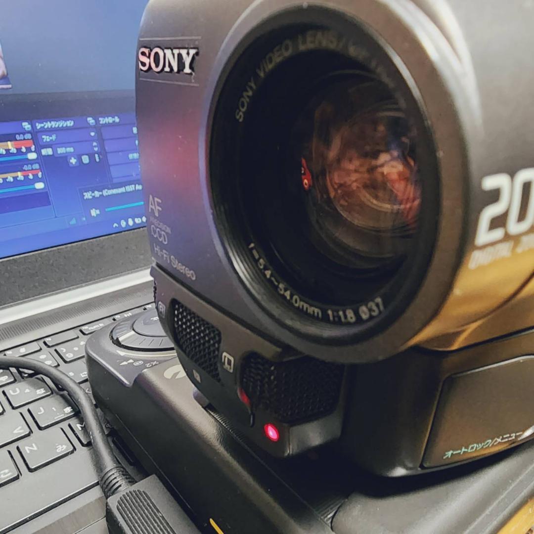 【動作確認済】高画質 SONY Hi8 8ミリ ビデオカメラ クレードルセット