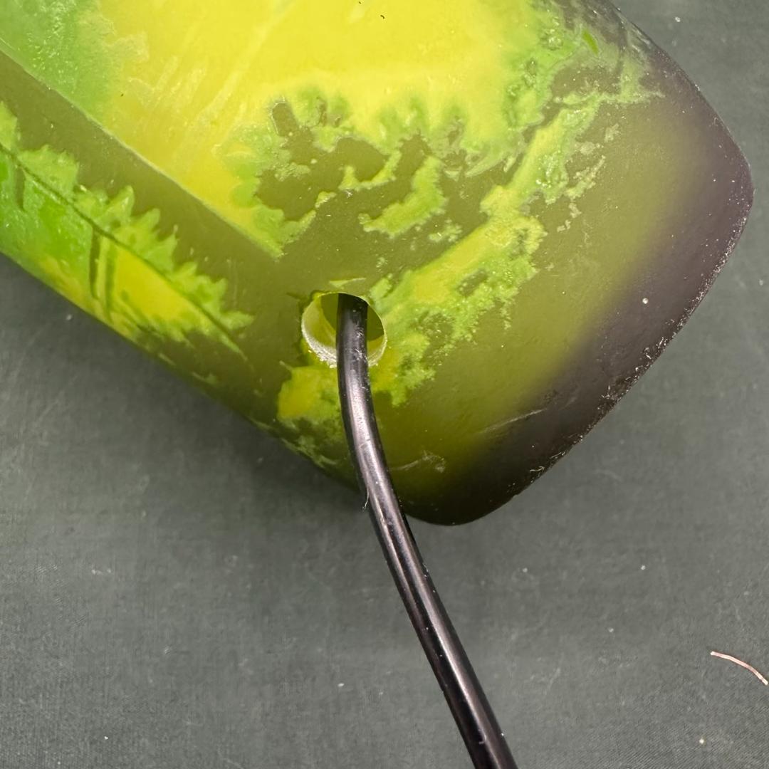 ドームナンシー 筒型 卓上証明 高さ17.5cm 被せガラス アンテルカ