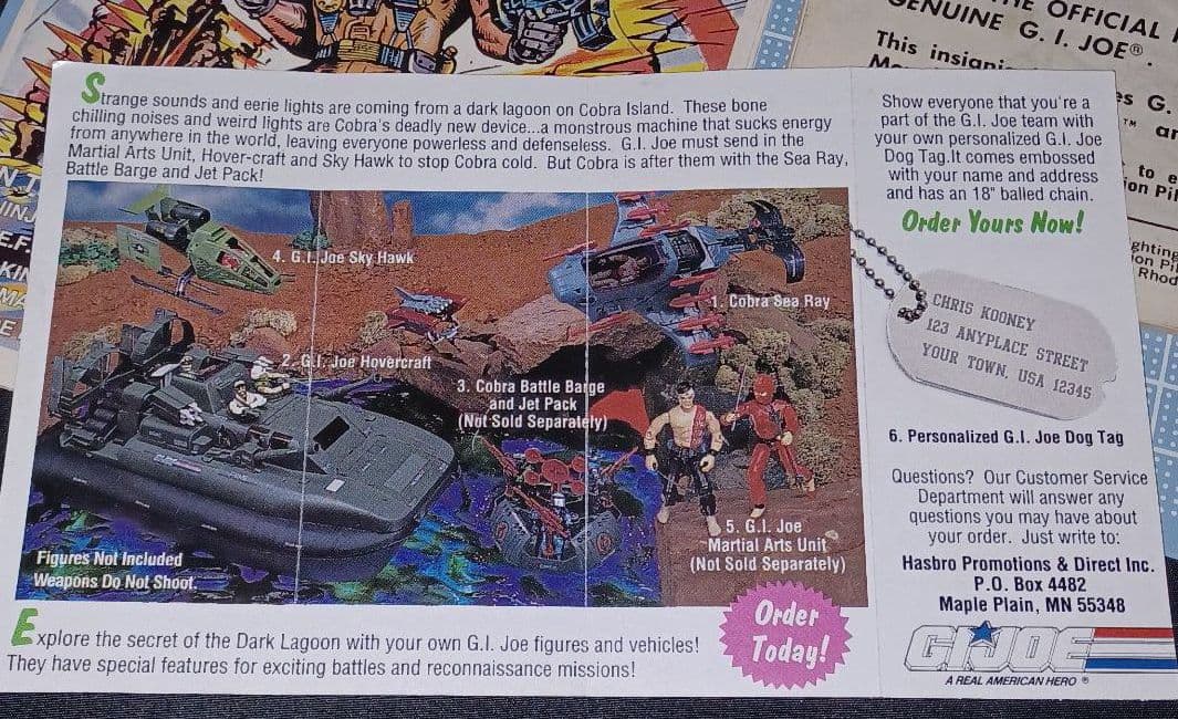発売当初GI JOE 玩具封入冊子等まとめました(35)