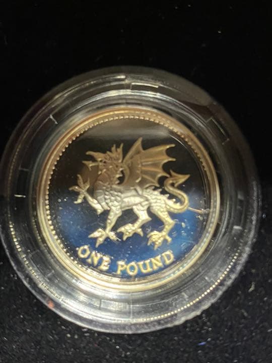 イギリス 1ポンド ピエフォー 2000年 ドラゴン イギリス旧1ポンド硬貨