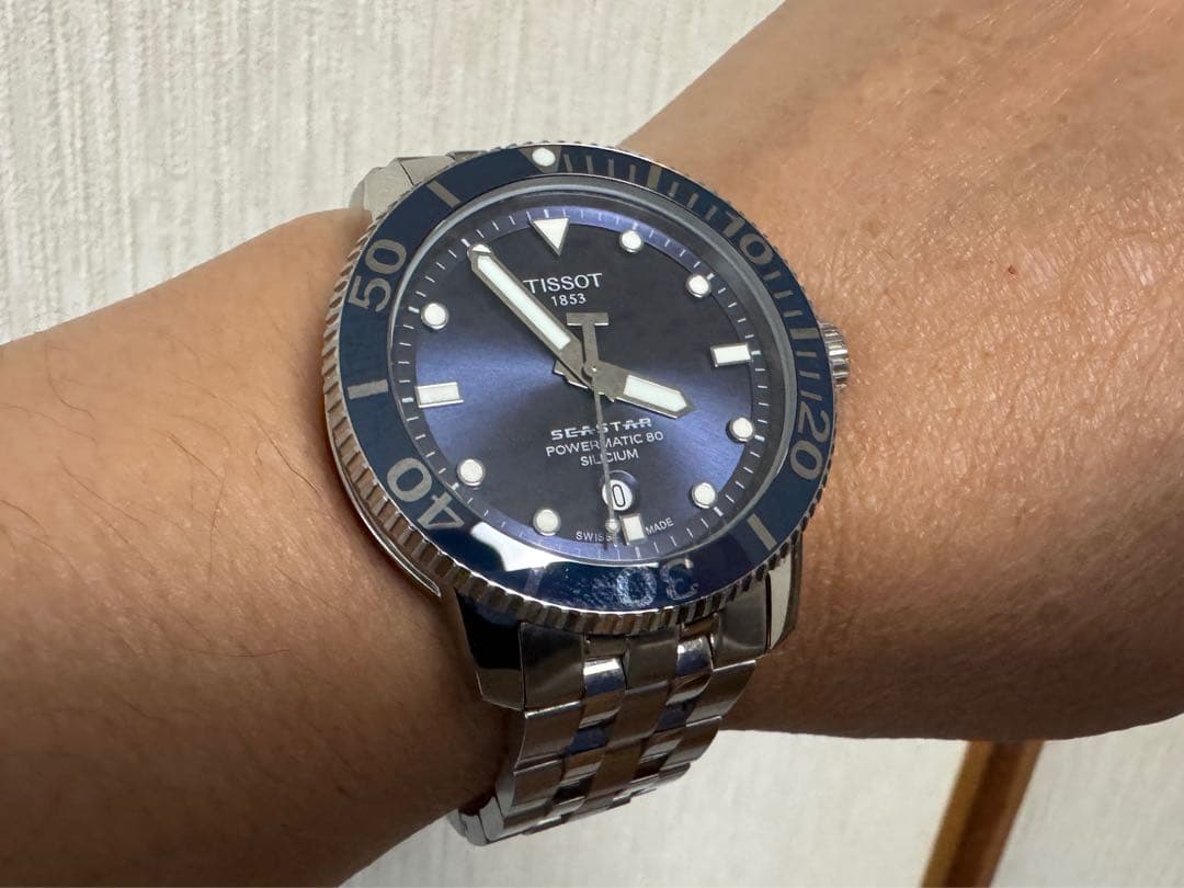 【クエットさん専用】ティソ Seastar 1000 自動巻 シリシウム