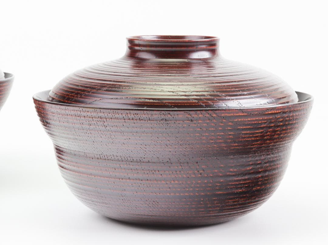 山田平安堂 呉藤友乗 蓋付椀 2客 雑煮椀 共箱 美品