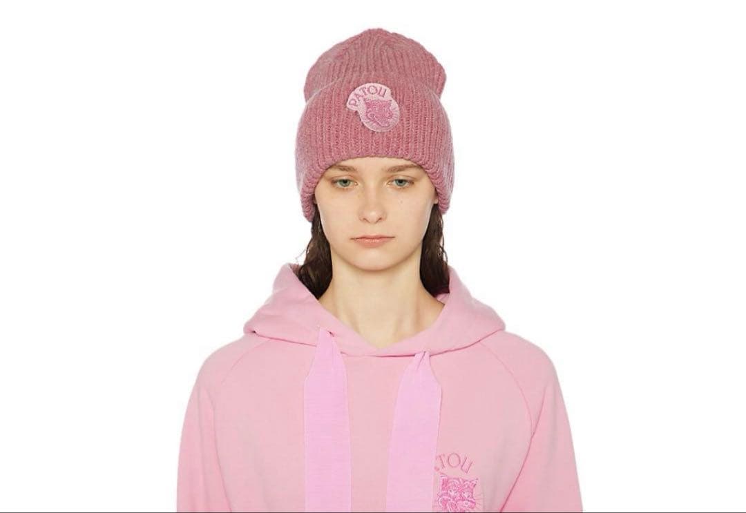 PATOU × Onitsuka Tiger beanie light pink