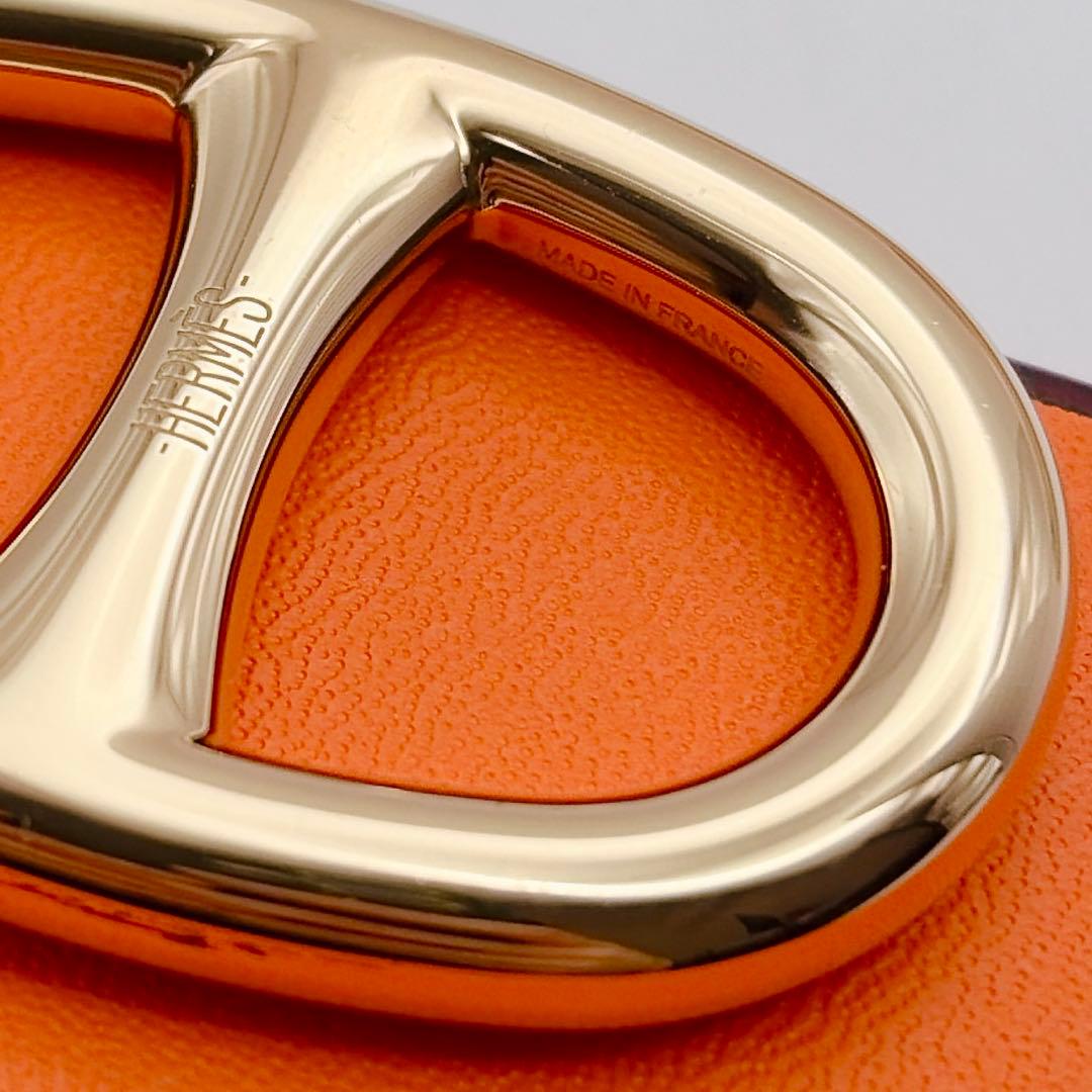 HERMES シェーヌダンクル　スカーフリング　ゴールド　エルメス