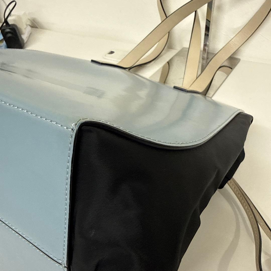 MARNI ライトブルー ブラック ショルダーバッグ