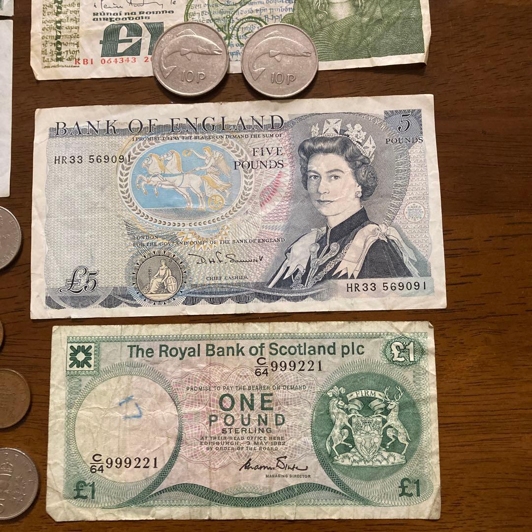 外国紙幣 イギリス スコットランド スウェーデン アイルランド 旧紙幣 旧硬貨
