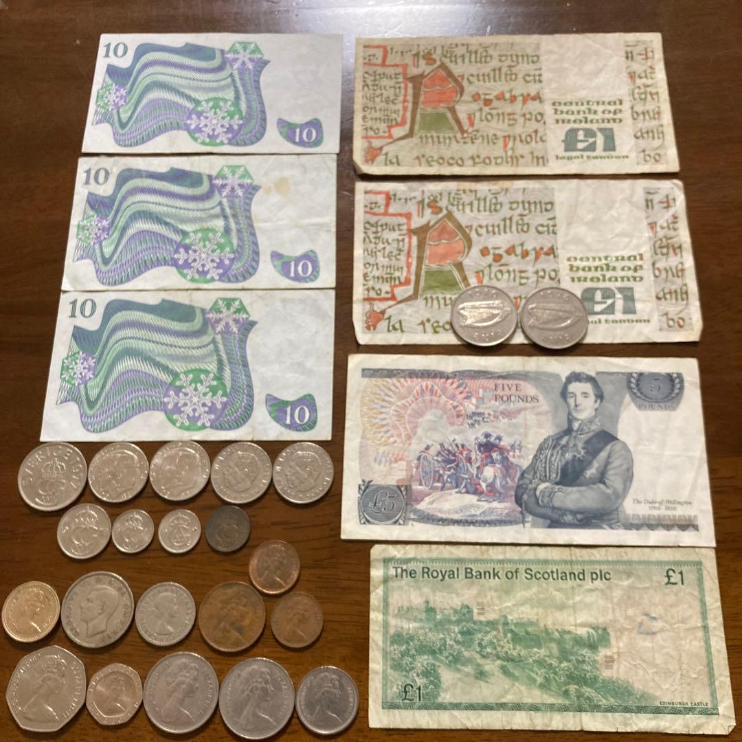 外国紙幣 イギリス スコットランド スウェーデン アイルランド 旧紙幣 旧硬貨