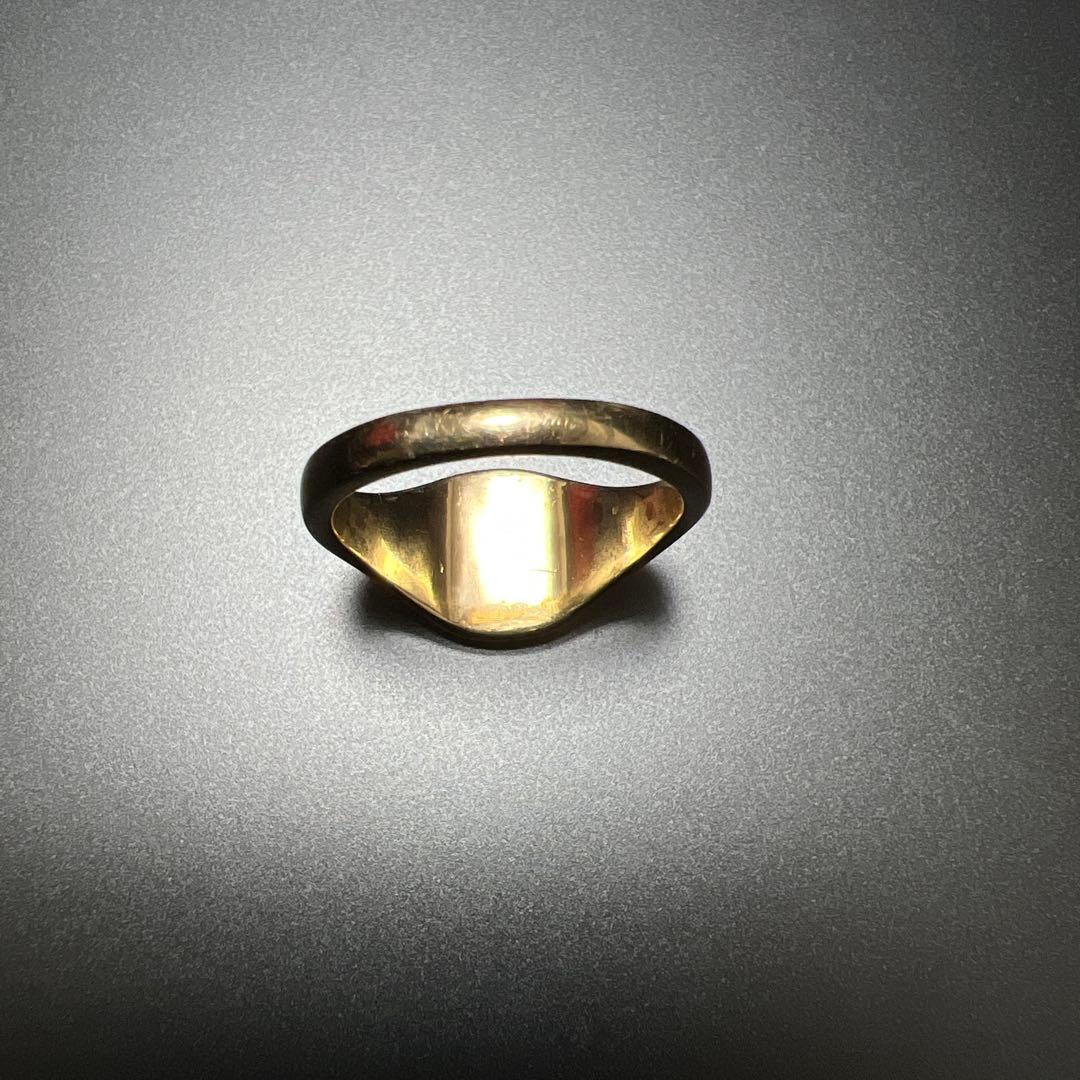 9ct シグネットリング 印台リング　ヴィンテージ 9金