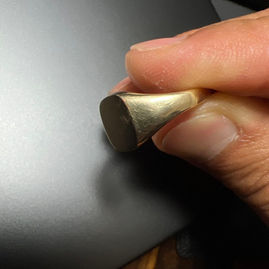 9ct シグネットリング 印台リング　ヴィンテージ 9金