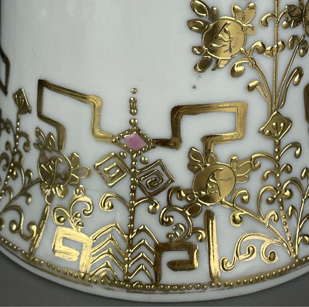 オールドニッポン アールヌーボー様式 金盛り チョコレートポット ゴールド