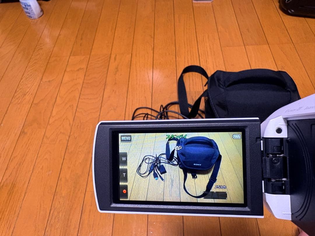 使用回数数回！SONY HDR-CX680 ホワイト ビデオカメラ