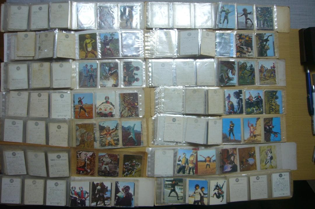 最終値下★旧カルビー仮面ライダーカード約６００枚、アルバム1４冊＋復刻版５４９枚