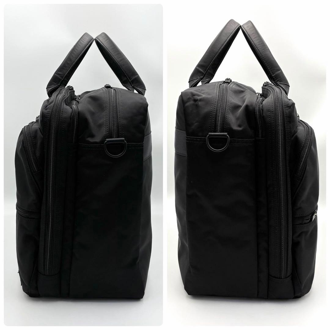 ポーター タイム 2way オーバーナイト ブリーフケース 黒 ナイロン メンズ