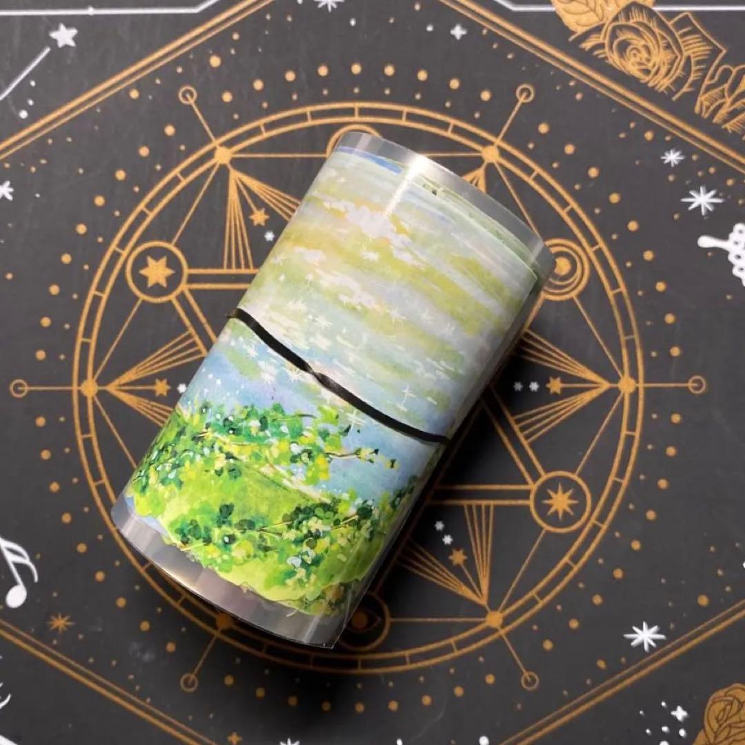 9309】海外 マステ 中古巻 PETマスキングテープ 自然 背景系 - メルカリ