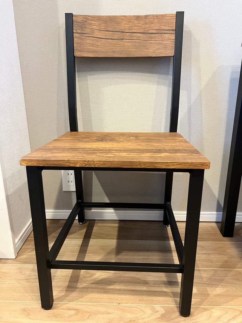 木製　ダイニングテーブルセット　ニトリ　ミドルブラウン