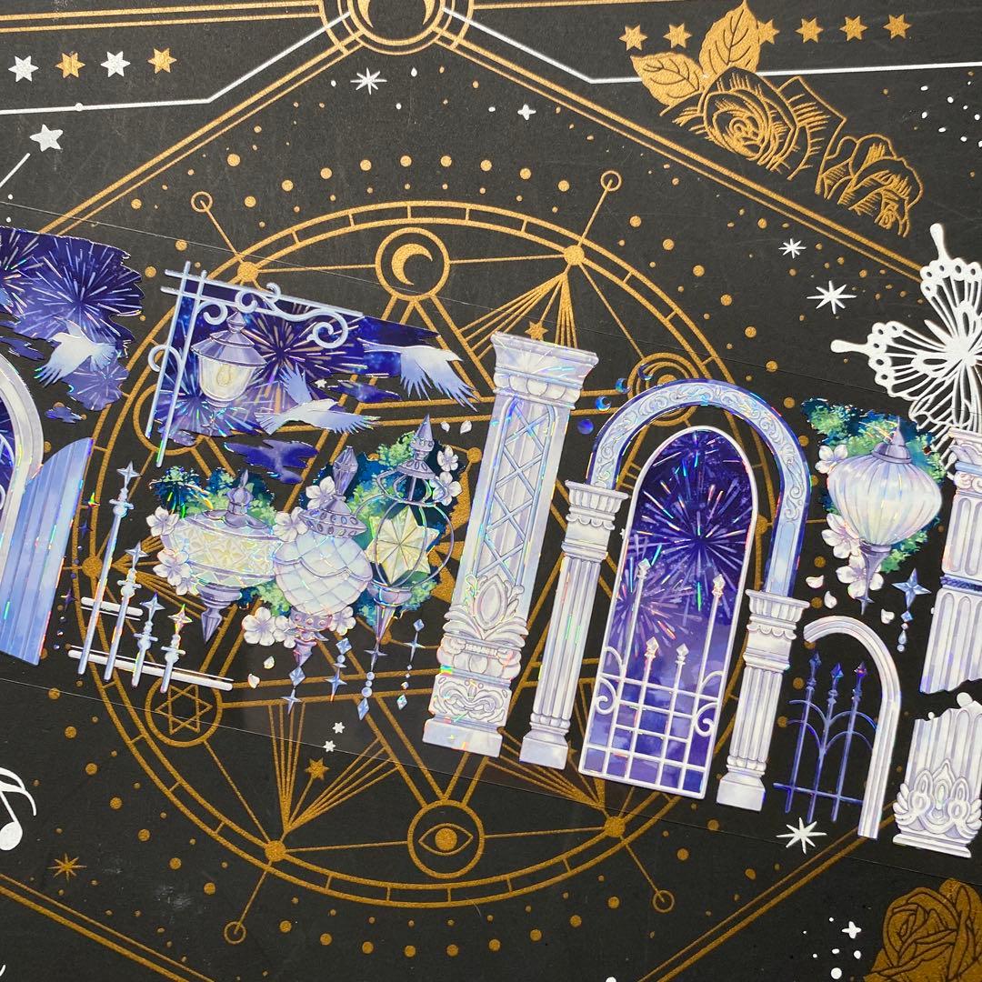 8035】海外マステ3/5/巻売り貝殻光マスキングテープ