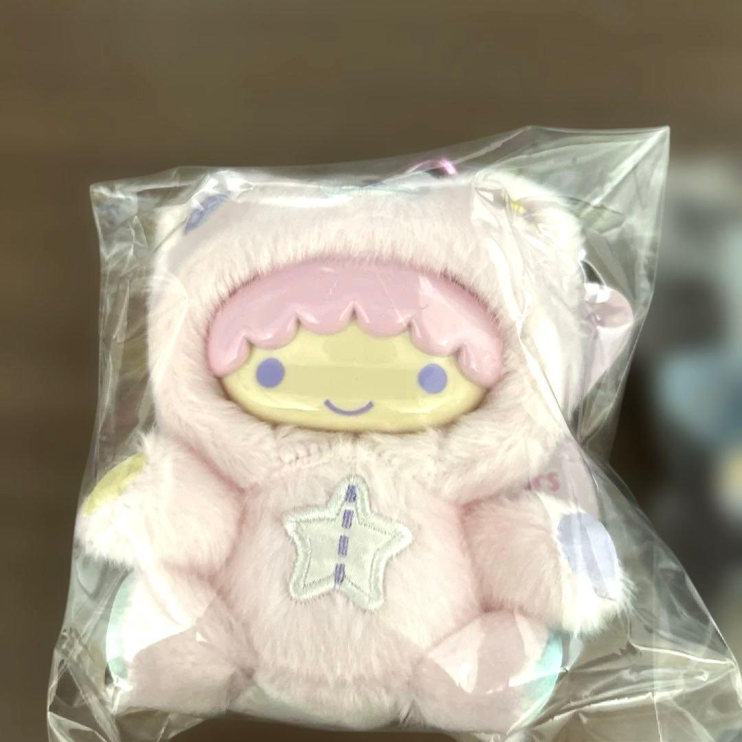 タグ付　パフポフ　きぐるみマスコットキーホルダー　キキララ リトルツインスターズ