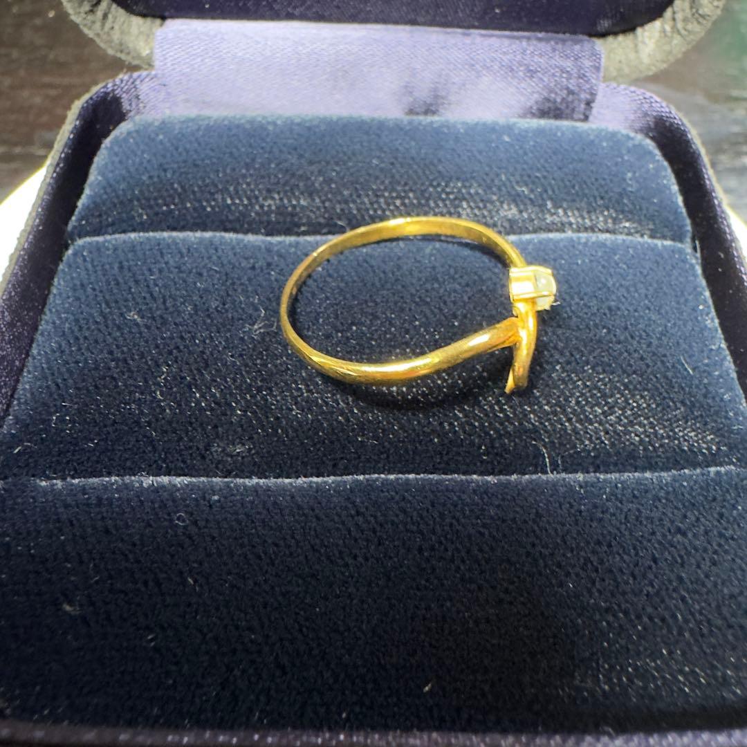 18金リング(k18) 約1.9g リングサイズ22号